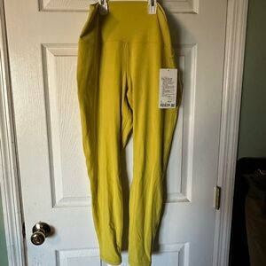 Lululemon Align HR Pant 28" Yellow High-Waisted Leggings